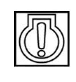 Alerta de advertencia con signo de exclamación en un círculo, icono de advertencia, señal de precaución, símbolo de alerta para riesgos o alertas importantes.