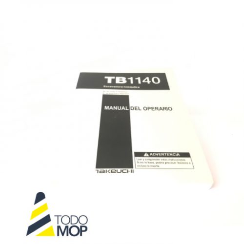 MANUAL DEL OPERARIO TAKEUCHI TB1140