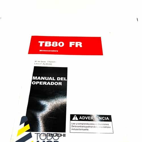 MANUAL OPERARIO TAKEUCHI TB80FR