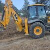 RetroCargadora, JCB, 3CX 14M4NE , 2015, 15.129 H, equipada con Mandos Pilotados, Pala 4 en 1, Horquillas, Brazo telescópico, tres cazos, Matriculada.