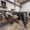 Manipulador Telescópica,  BOBCAT,  T35100L, Año 2007, equipada con pinzas porta-palet, pala, estabilizadores y ruedas delanteras nuevas. Horas 8484, Matriculada.