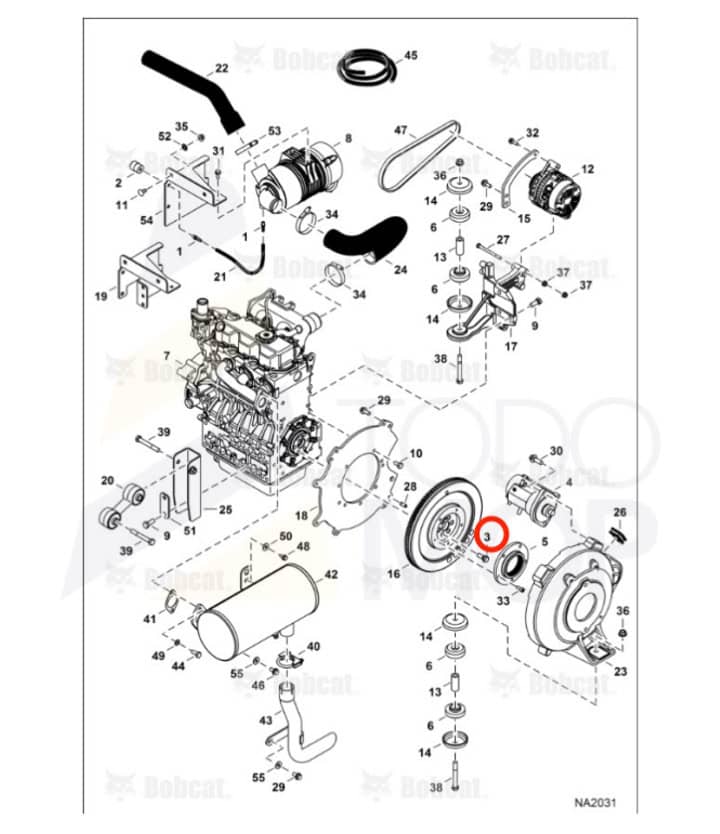 TORNILLO CON CABEZA HEXAGONAL BOBCAT E35