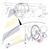 ESPEJO RETROVISOR REDONDO JCB 535-125