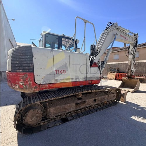 Miniexcavadora, TAKEUCHI TB1140, Año de fabricación 2006, Horas: 7729 Aprox, equipada con cadenas de hierro, enganche hidráulico, tres instalaciones hidráulicas, potenciometros, Aire acondicionado recién cargado, un cazo de 1,10 m