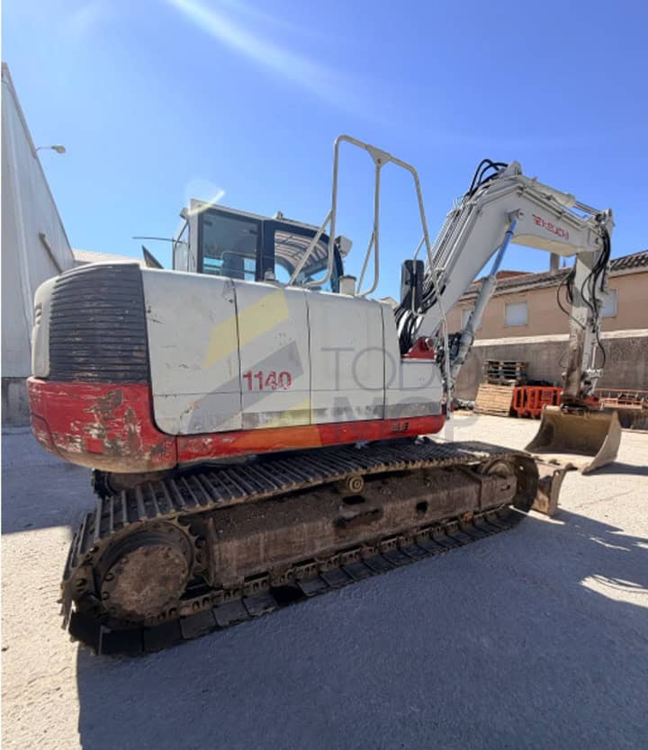 Miniexcavadora, TAKEUCHI TB1140, Año de fabricación 2006, Horas: 7729 Aprox, equipada con cadenas de hierro, enganche hidráulico, tres instalaciones hidráulicas, potenciometros, Aire acondicionado recién cargado, un cazo de 1,10 m
