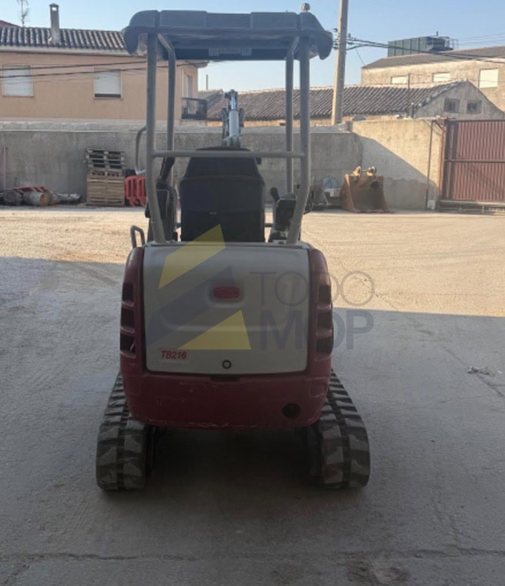 Miniexcvadora TAKEUCHI TB216 Canopy, Año fabricación 2018, 3.782 H, cazo de 40, Cazo de 60, E. Hidráulico, tres Instalaciones hidráulicas. POWERTILT .